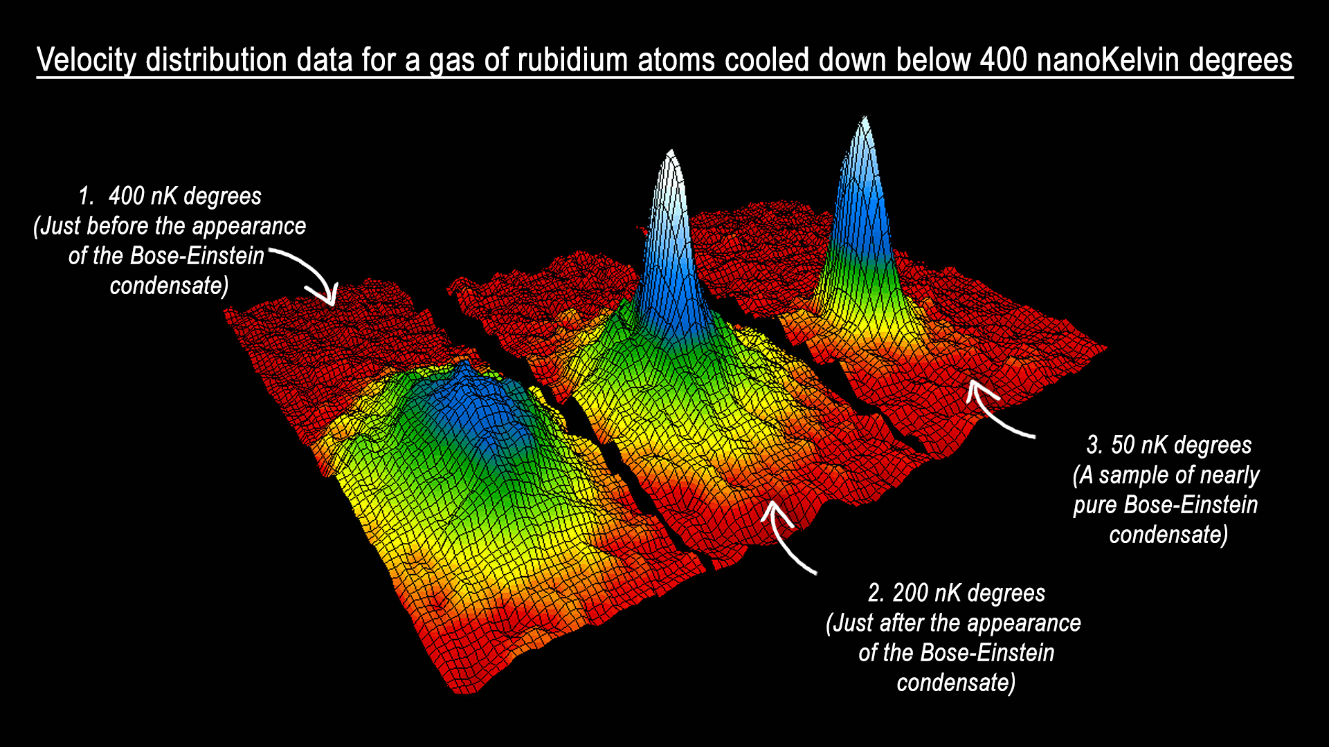 Velocity distribution data - Bose-Einstein condensate